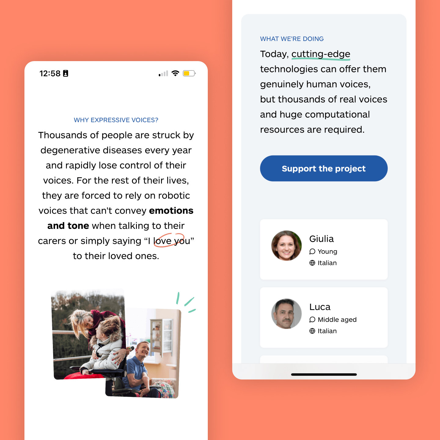 Healthcare product interface