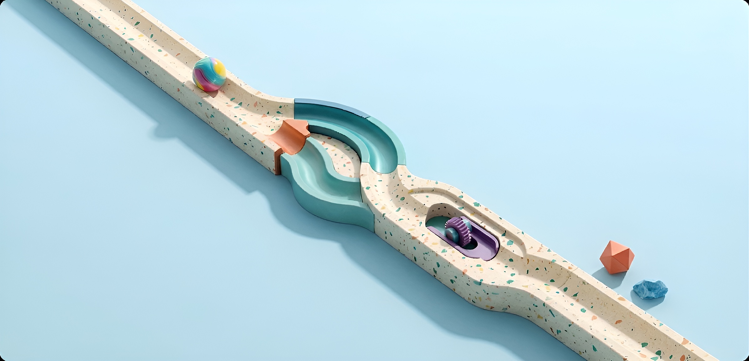 Illustration for the Cynefin simple domain: clear requirements, predictable solution, execution-focused work.