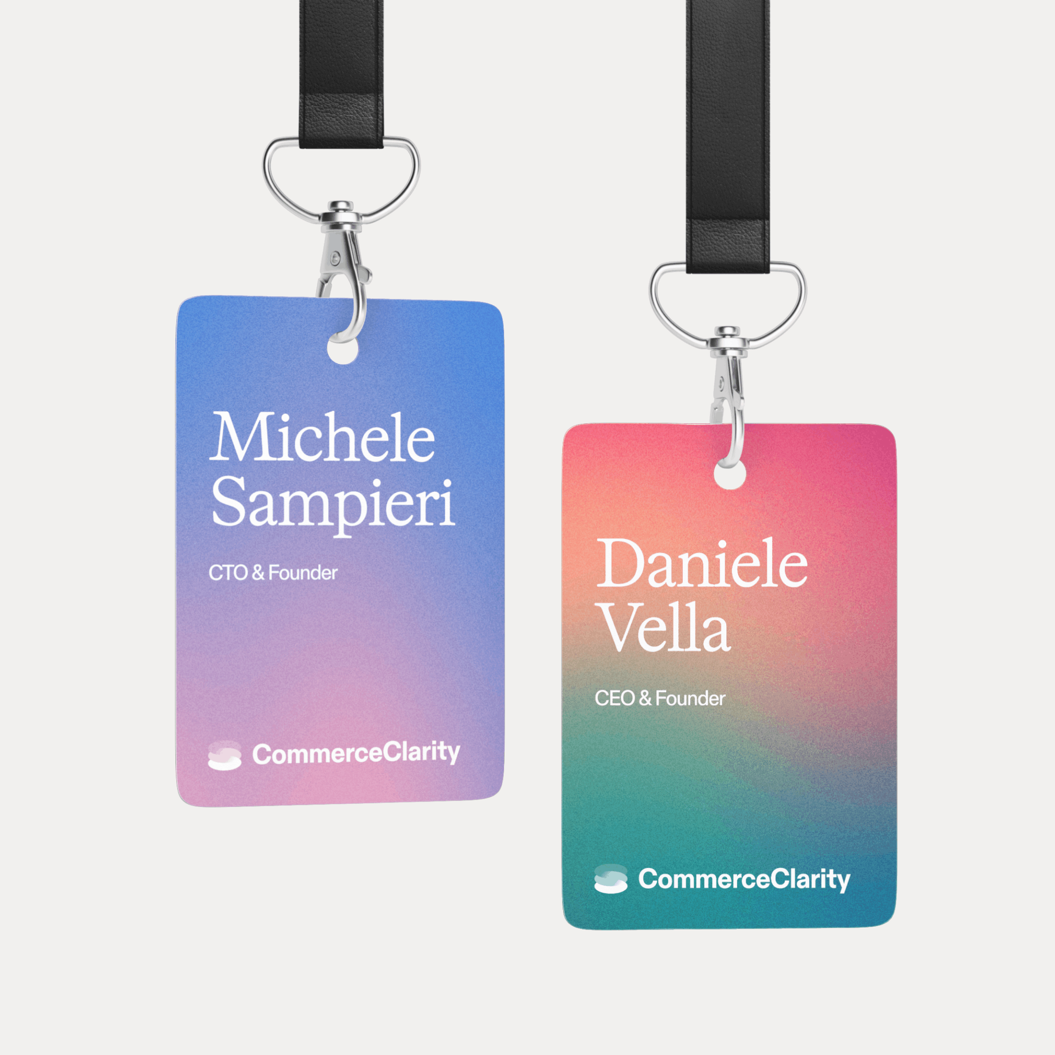 Applicazione dell’identità visiva CommerceClarity