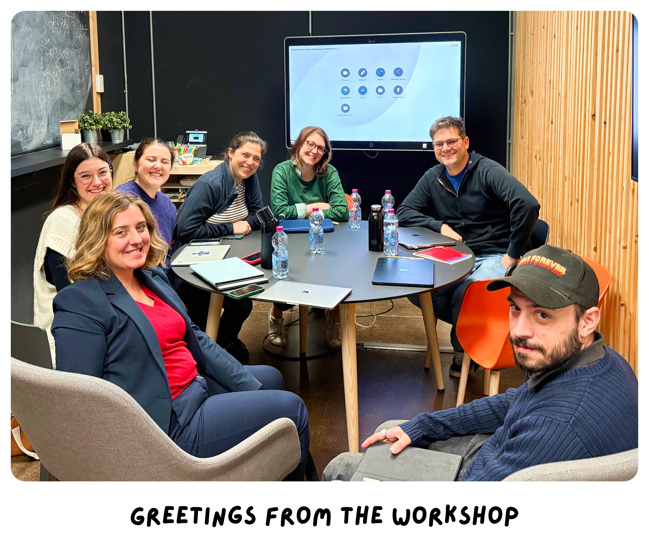 Photo of the co-design workshop with the Pachira team