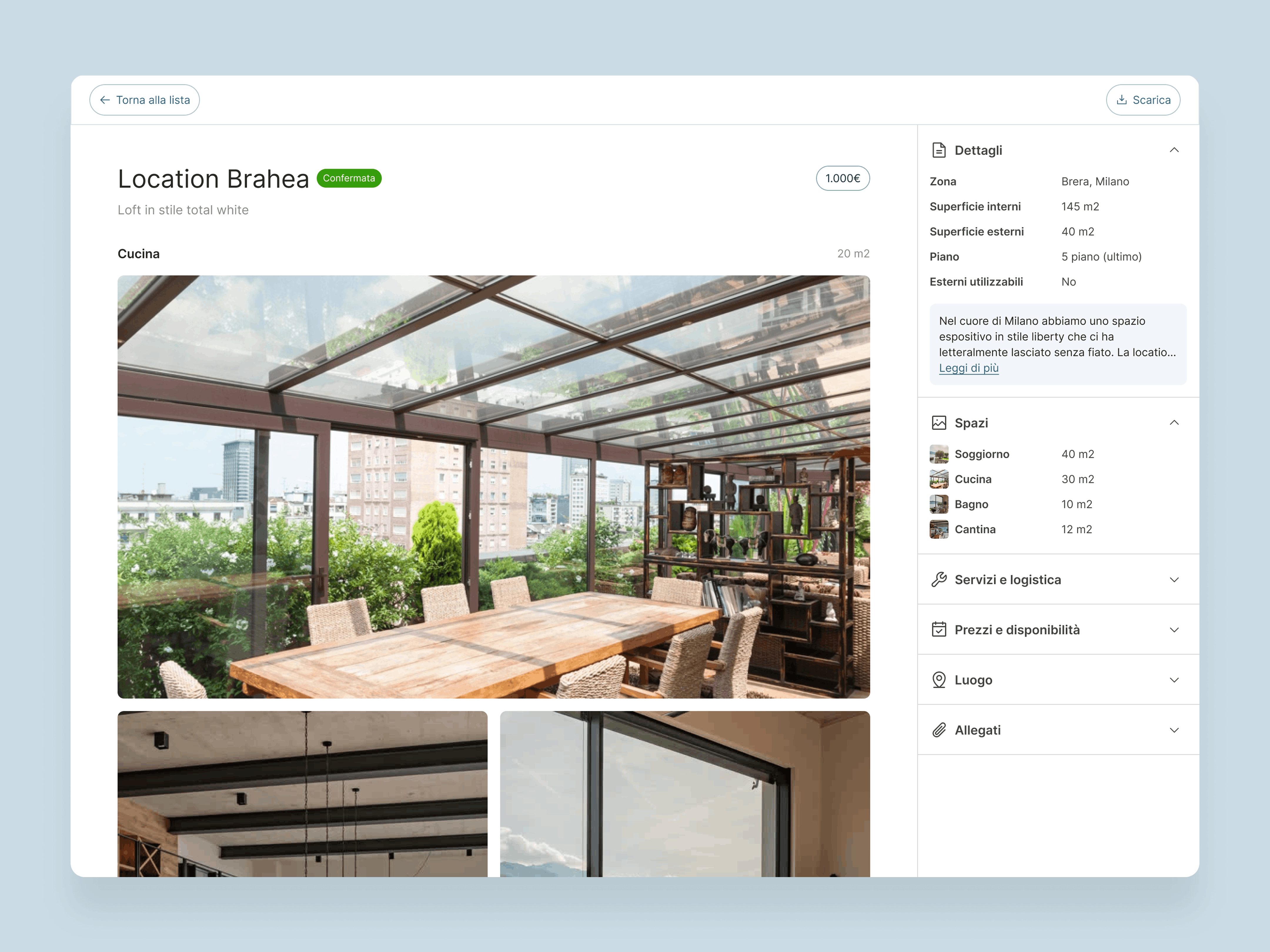 Dashboard and results in Pachira software