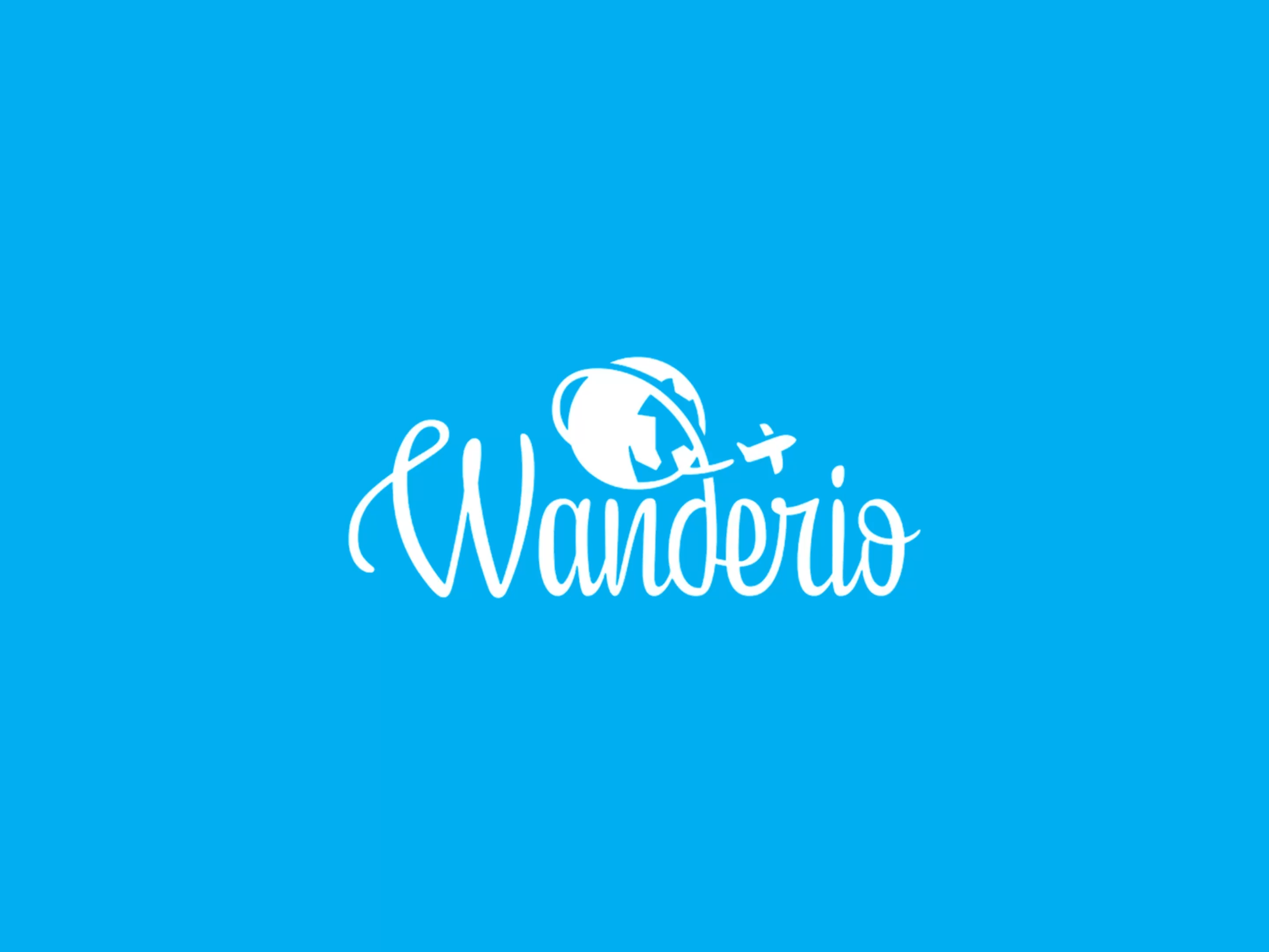 Screenshot of the Wanderio website for comparing and booking flights, trains, buses, and transfers.